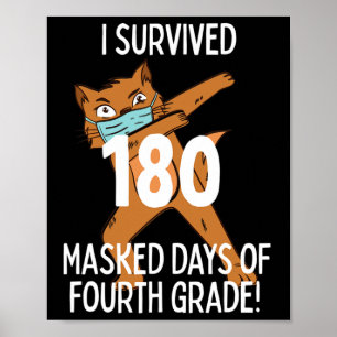 Poster Dernier Jour De L'École 180 Jours Masqués De Quatr