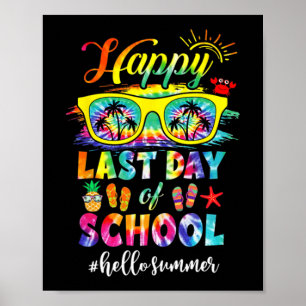 Poster Dernier Jour D'école Bonjour L'été Enseignant Élèv