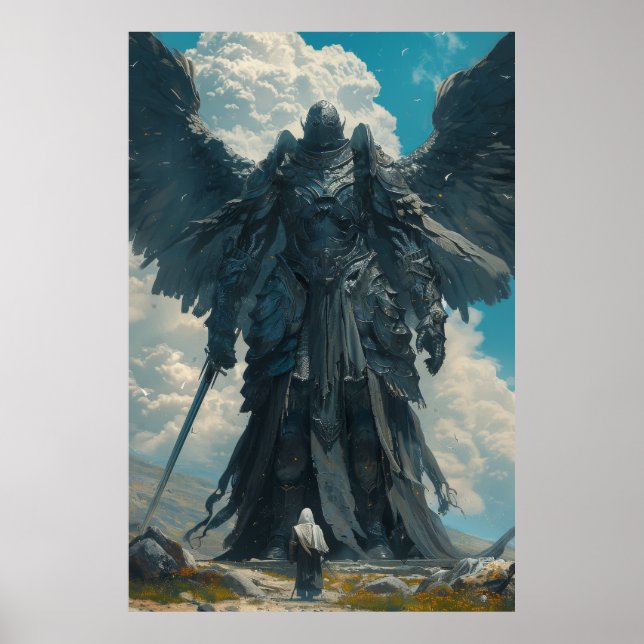 Poster Dernier Scroll Boss Elder - Un Chevalier Noir Colo (Devant)