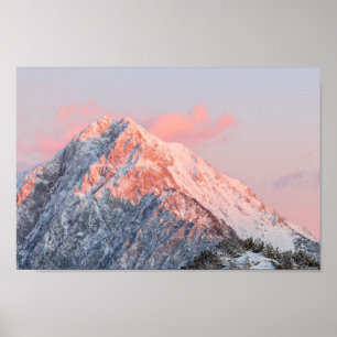 Poster Dernier soleil sur la montagne Storžič, Slovénie