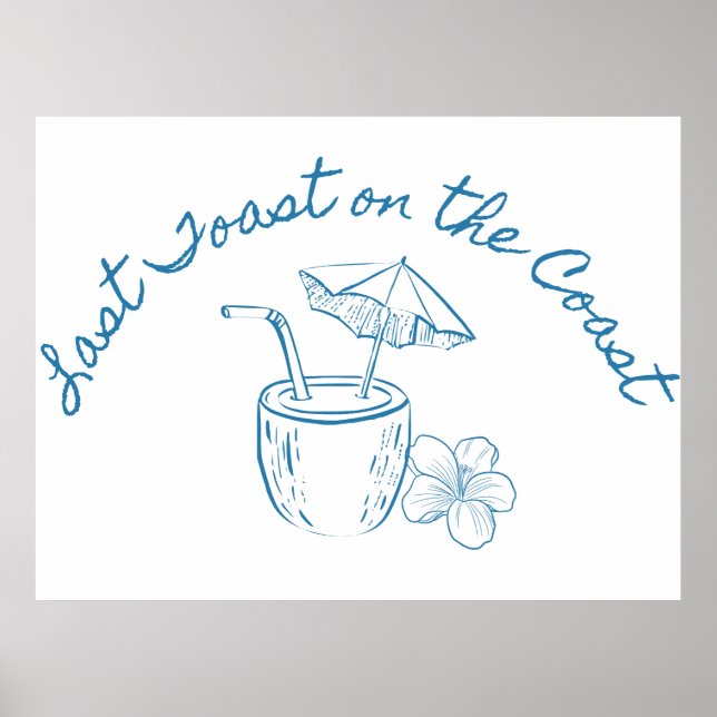 Poster Dernier Toast sur la Côte Design pour l'Enterremen (Devant)