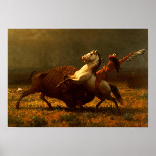 Poster Dernière de la chasse au bison