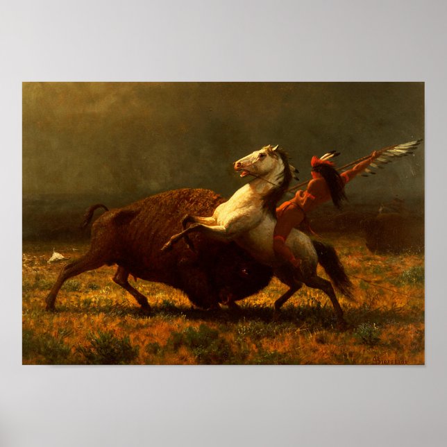 Poster Dernière de la chasse au bison (Devant)