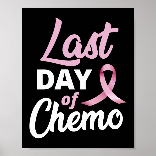Poster Dernière Journée De Chemo Survivant Sensibilisatio (Devant)