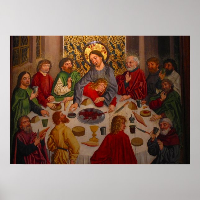 Poster Dernière soupe - Heinrich Lutzelmann - c1485 (Devant)
