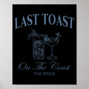 Poster Dernière Toast Sur La Côte La Mariée Plage Enterre
