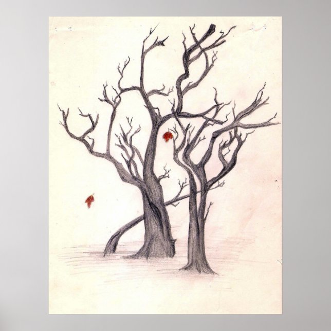 Poster Derniers Feuilles d'automne (Devant)