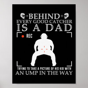 Poster Derrière chaque bon receveur, il y a un papa qui e