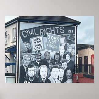 Poster Derry/Londonderry Irlande du Nord Les Troubles