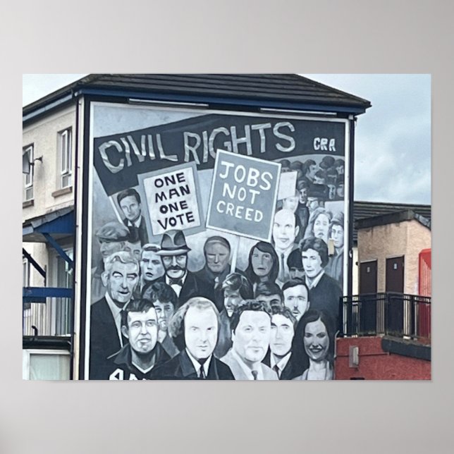 Poster Derry/Londonderry Irlande du Nord Les Troubles (Devant)