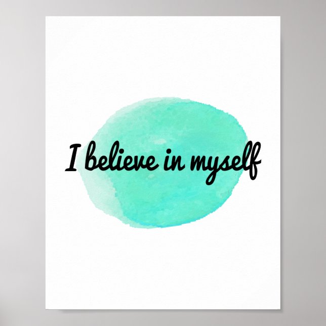Poster des affirmations motivationnelles pour des gens d' (Devant)