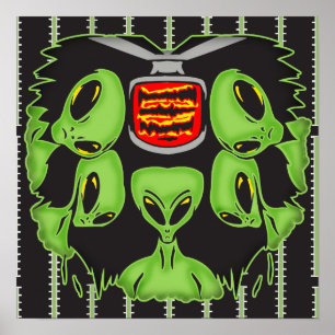 Poster Des Aliens qui protestent votre corps