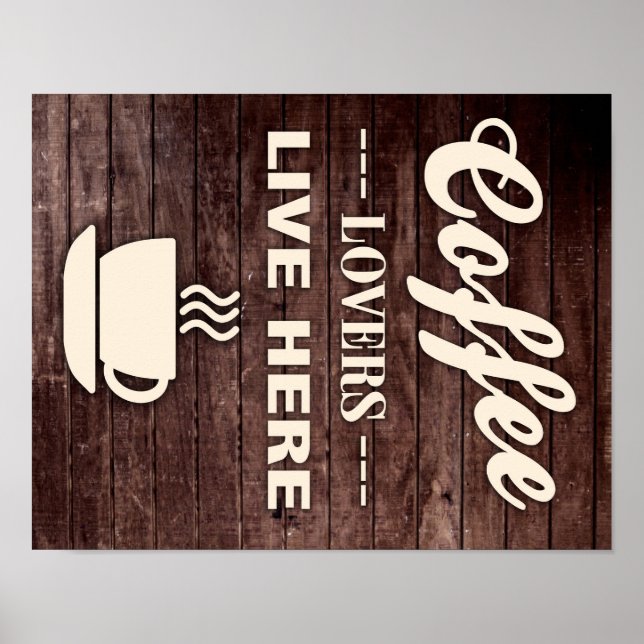 Poster des amateurs de café (Devant)