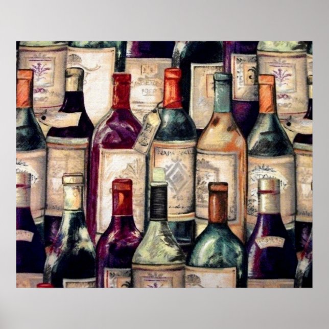 Poster des amateurs de vin (Devant)