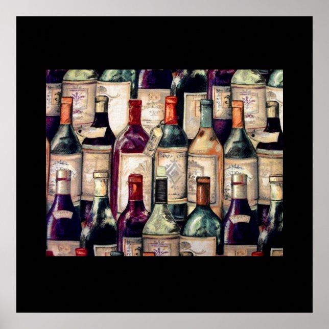 Poster des amateurs de vin (Devant)