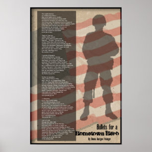 Poster Des balles pour un héros de la ville natale