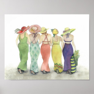 Poster des bébés de plage
