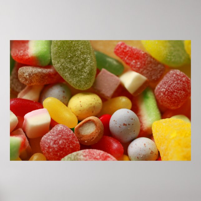 Poster des bonbons assortis Imprimer (Devant)