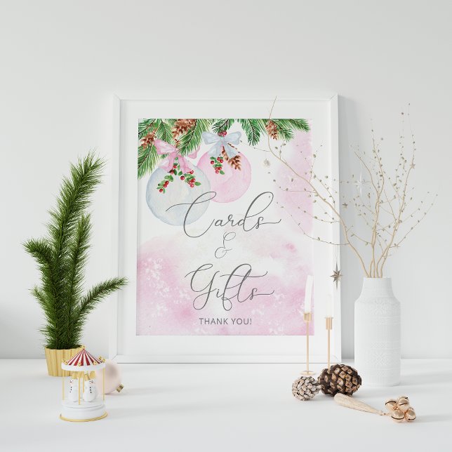 Poster des cartes de Baby shower et des cadeaux po (Créateur téléchargé)