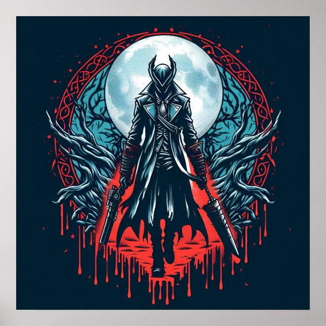 Poster des chasseurs de jeux vidéo transmis par le (Devant)