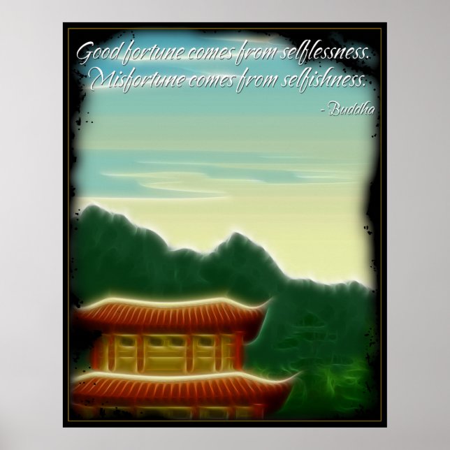 Poster des citations de Buddha Fortune (Devant)