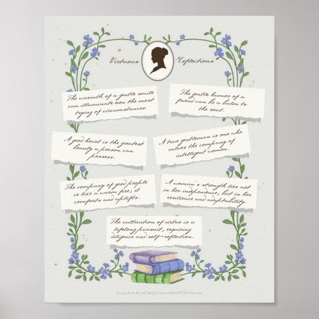 Poster des citations d'élégance (Devant)