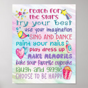 Poster des citations motivationnelles de Fun Girl 