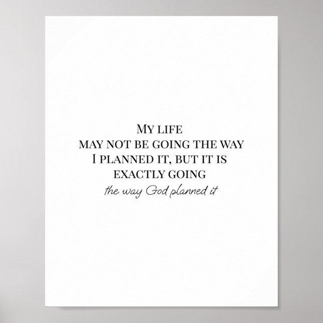 Poster Des citations religieuses inspirantes sur la vie (Devant)