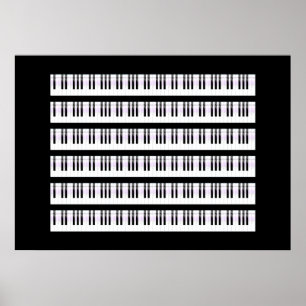 Poster des clés de piano
