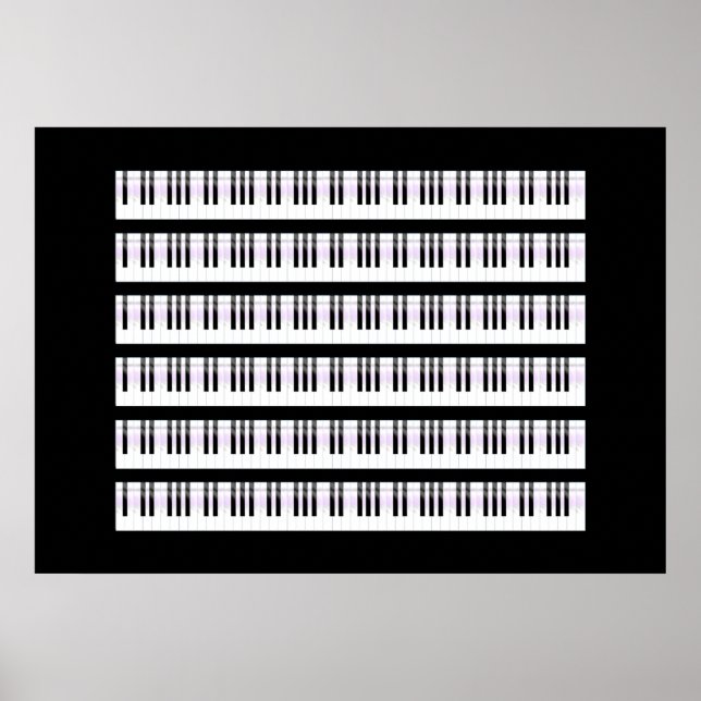 Poster des clés de piano (Devant)