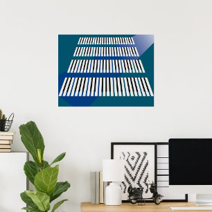 Poster des clés de piano
