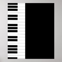 Poster des clés de piano