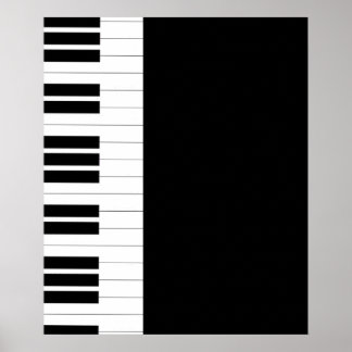 Poster des clés de piano