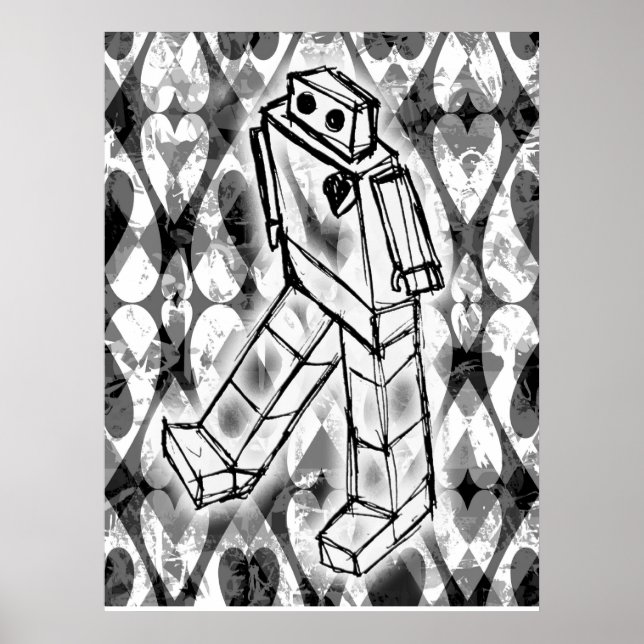 Poster des coeurs robots (Devant)