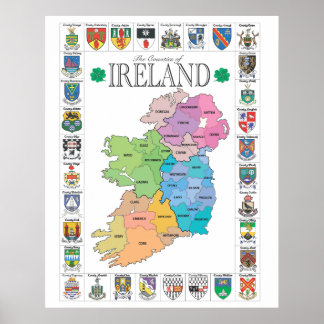 Poster des comtés d'Irlande