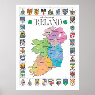 Poster des comtés d'Irlande