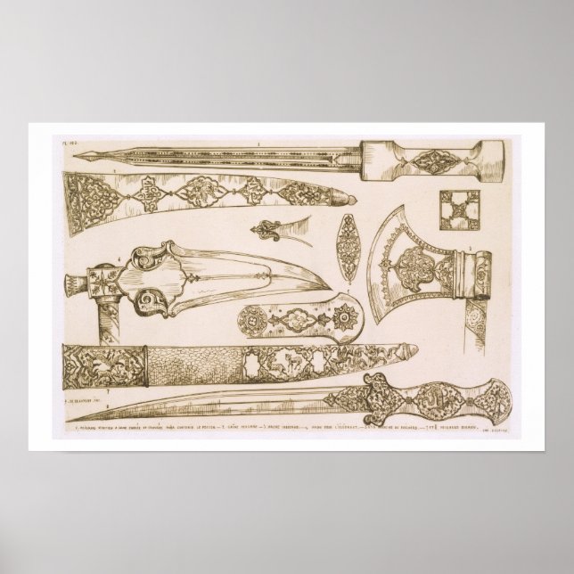 Poster Des conceptions islamiques et mauresques pour lame (Devant)