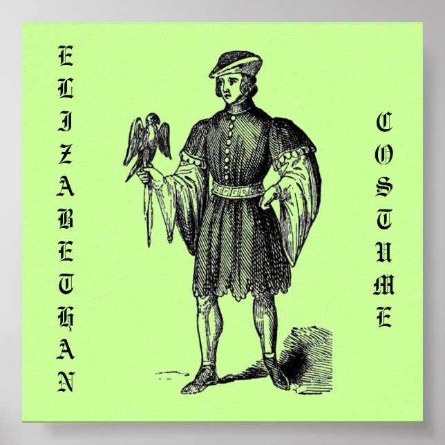Poster des costumes élisabéthains (Devant)