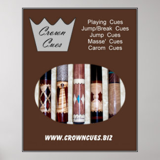 Poster des coues de la Couronne avec des indices d