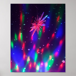 Poster des couleurs de disco psychadélique