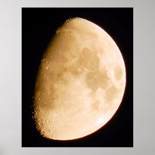 Poster des cratères de lune