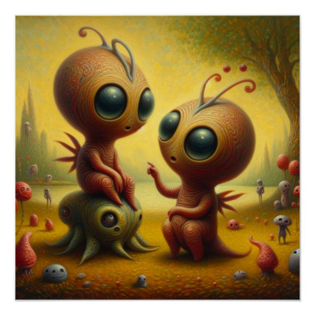 Poster Des créatures étranges (Devant)