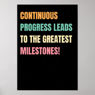 Poster des devis de motivation Progress