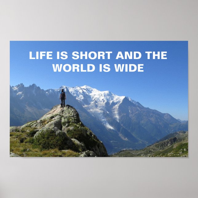 Poster des devis de voyage du Mont Blanc Alpes (Devant)