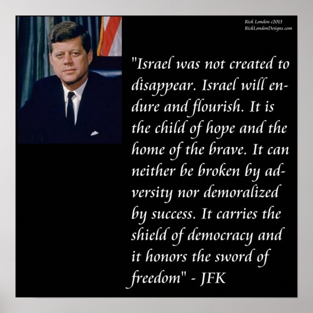 Poster des devis JFK & Israel (Devant)