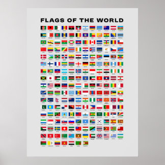 Poster des drapeaux du monde éducatif