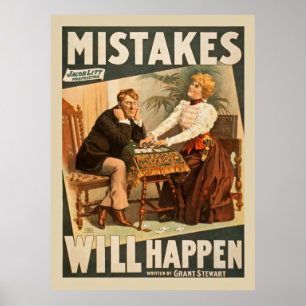 Poster Des erreurs vintages se produisent