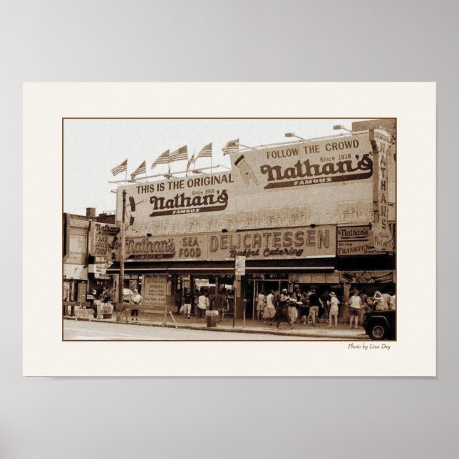 Poster des fameux Hot Dogs Nathan (Devant)