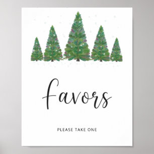 Poster des Favoris de Noël à feuillage persistant