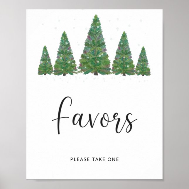 Poster des Favoris de Noël à feuillage persistant (Devant)